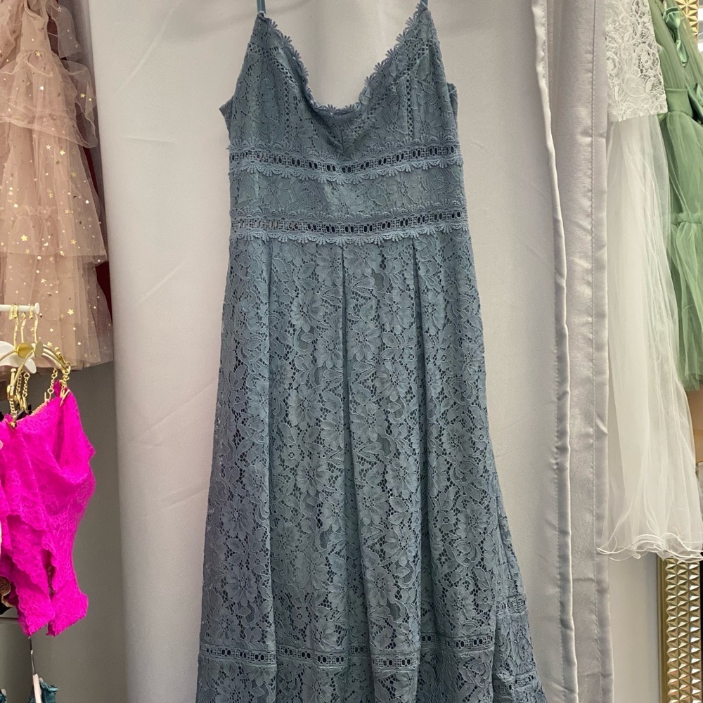 NSR Blue Lace Top